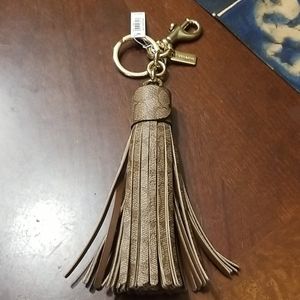 Nwt Coach tassel keychain